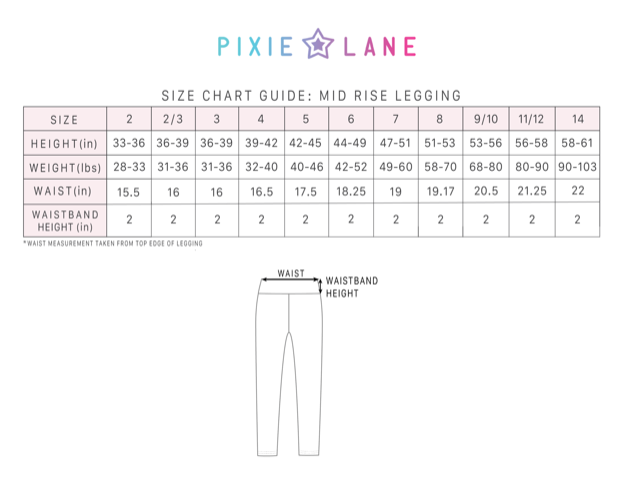 Sizing Charts  Southern Pineapple - PixieLane Michelle